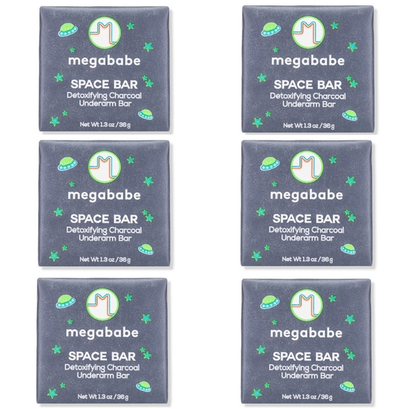 Sephora Bath & Body New 6 Megababe Space Bar Detoxifying Charcoal Underarm Bar Travel Poshmark